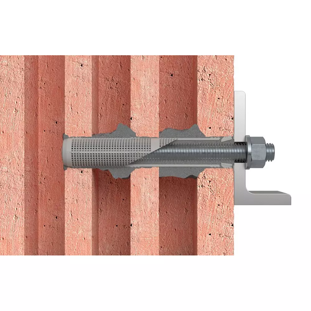Fischer Zinc-Plated Steel Threaded Rod M12x260 mm 14 mm Dia, FIS A M12x260 5.8 ZP (Pack of 10)