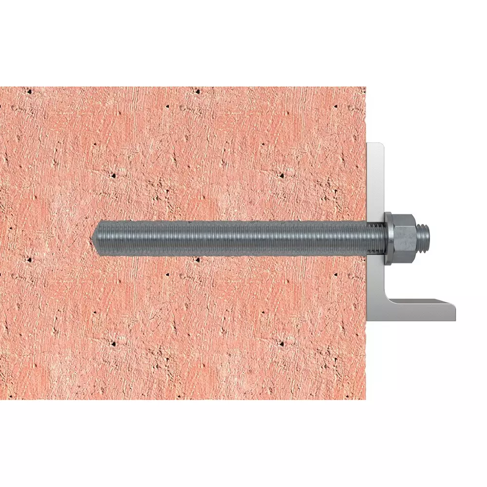 Fischer Zinc-Plated Steel Threaded Rod M12x260 mm 14 mm Dia, FIS A M12x260 5.8 ZP (Pack of 10)