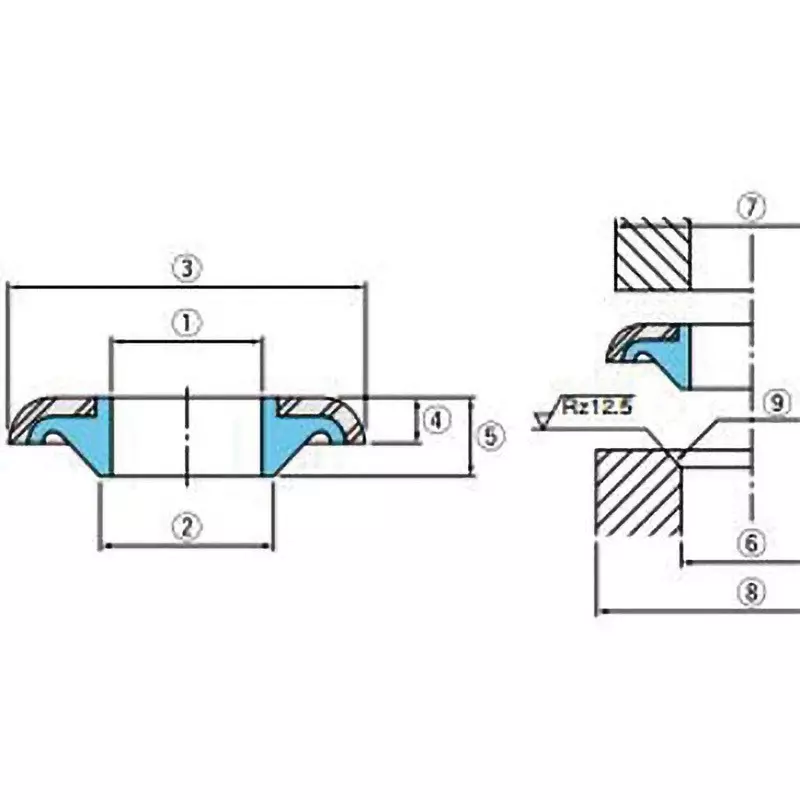 NOK Seal Washer WD Type M5 Suitable Screw Diameter, WD 5 12 1.8
