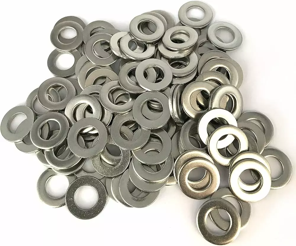 tanish-enterprises-stainless-steel-washer-ss-202-grade-1-mm-thickness-and-m6-14-inch-diameter-pack-of-100