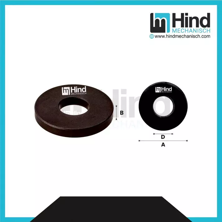 HINDMECHANISCH M16 Carbon Steel Plain Washer, HM-PW16 (Pack of 10)