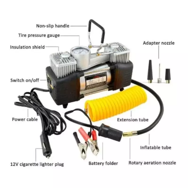 imported-12-v-heavy-duty-auto-air-compressor-with-dual-cylinders-25-hp-motor-power-and-150-psi-maximum-pressure