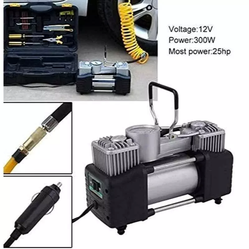imported-12-v-heavy-duty-auto-air-compressor-with-dual-cylinders-25-hp-motor-power-and-150-psi-maximum-pressure