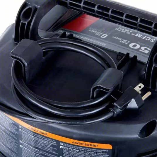 PORTER CABLE Portable Air Compressor Oil Free 0.8 HP Power &nbsp;23 L (6 gal) Tank Capacity, 2.6 cfm @ 90 PSI, 54DF06