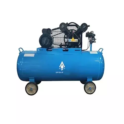 Spear Air Compressor With Motor 1.5 HP Power Single Phase AC 8 bar 240 V 70 L Tank Capacity for Industrial Use