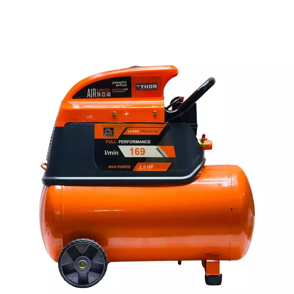 thor-25-hp-lubricated-air-compressor-50-l-tank-capacity-and-2800-rpm-speed-tr22-50