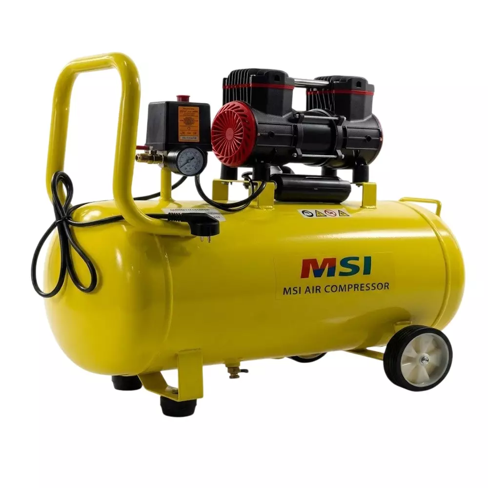 MSI 1680 W Oil Free Air Compressor 50 L Tank Capacity and 2850 RPM Speed, MSOFC205050L/1680w