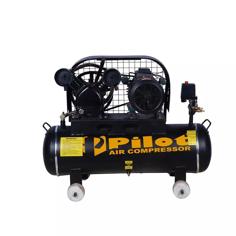 Pilot Belt Driven Air Compressor 150 L Tank Capacity 3 HP with Crompton Motor, PL-150-65-03M