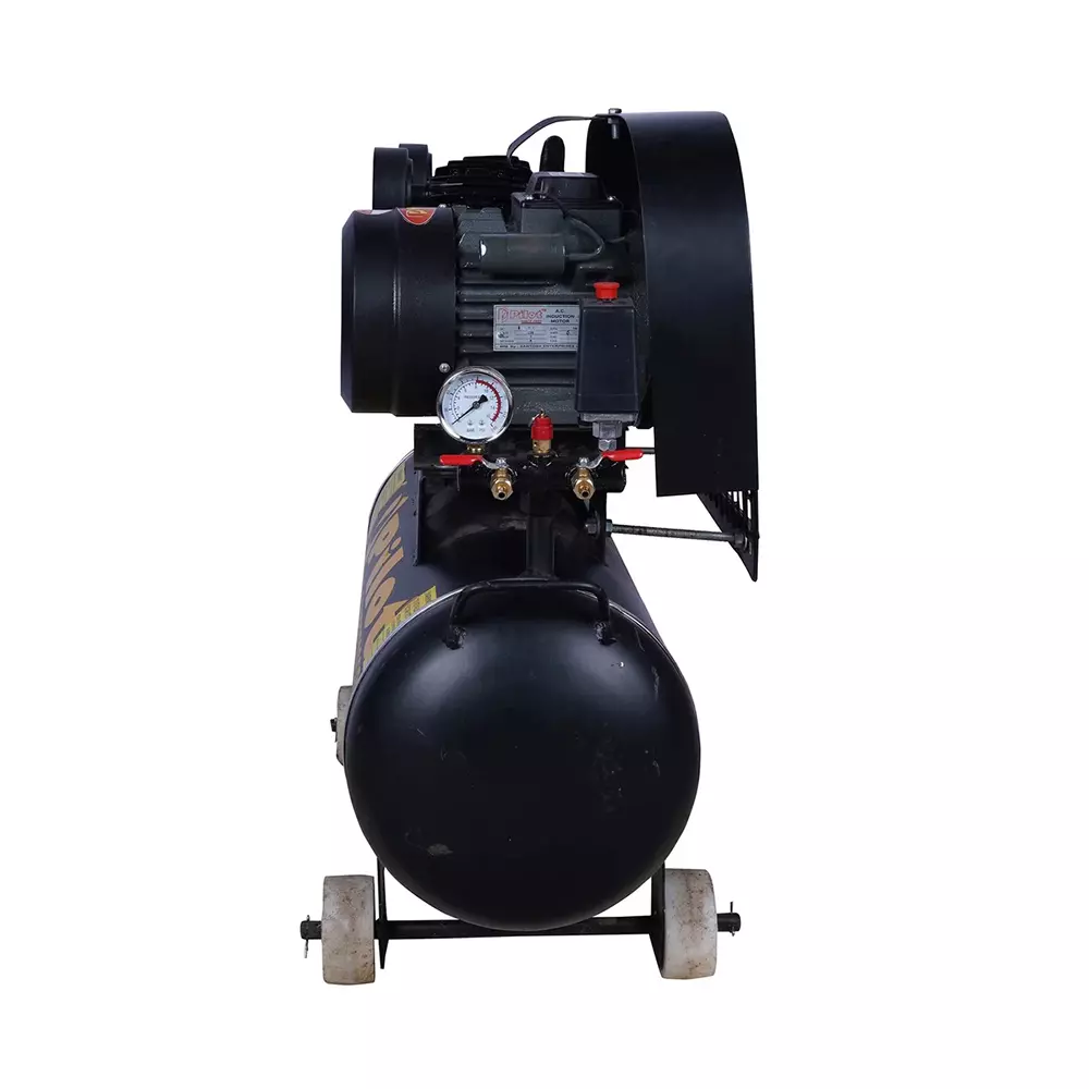 Pilot Belt Driven Air Compressor 150 L Tank Capacity 3 HP with Crompton Motor, PL-150-65-03M