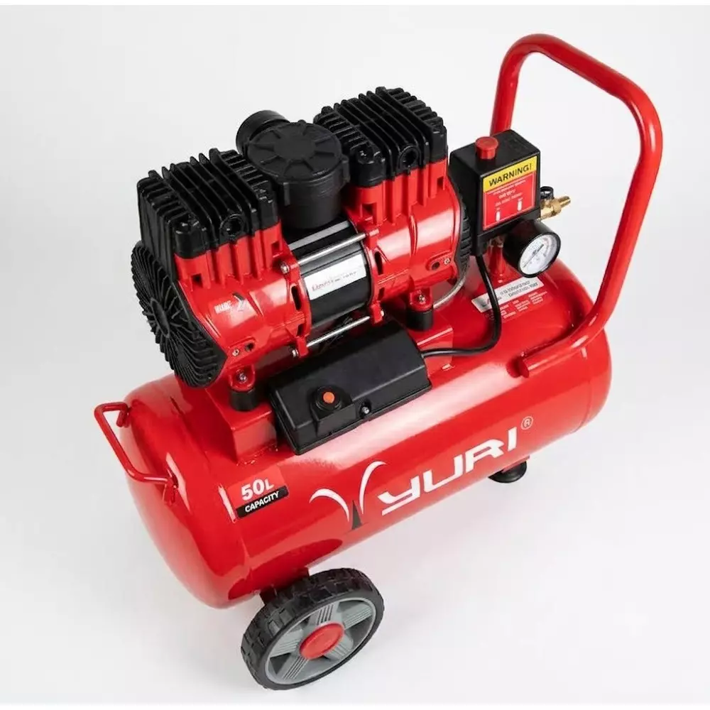 yuri-50-l-high-speed-oil-free-air-compressor-with-15-hp-power-rating-and-2850-rpm-speed-red-color-yr-of1178