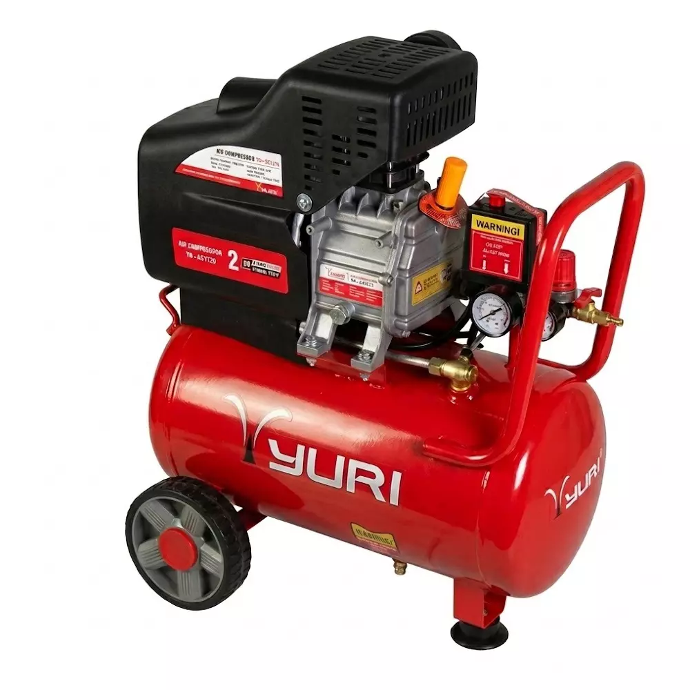 yuri-30-l-lubricated-air-compressor-with-2-hp-power-rating-and-2850-rpm-speed-red-color-yr-ac1179
