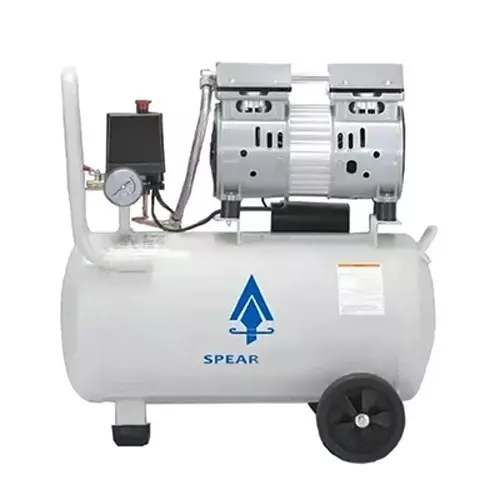 Spear Oil Free Air Compressor 0.75 HP Power Single Phase AC 8 bar 240 V 30 L Tank Capacity for Industrial Use