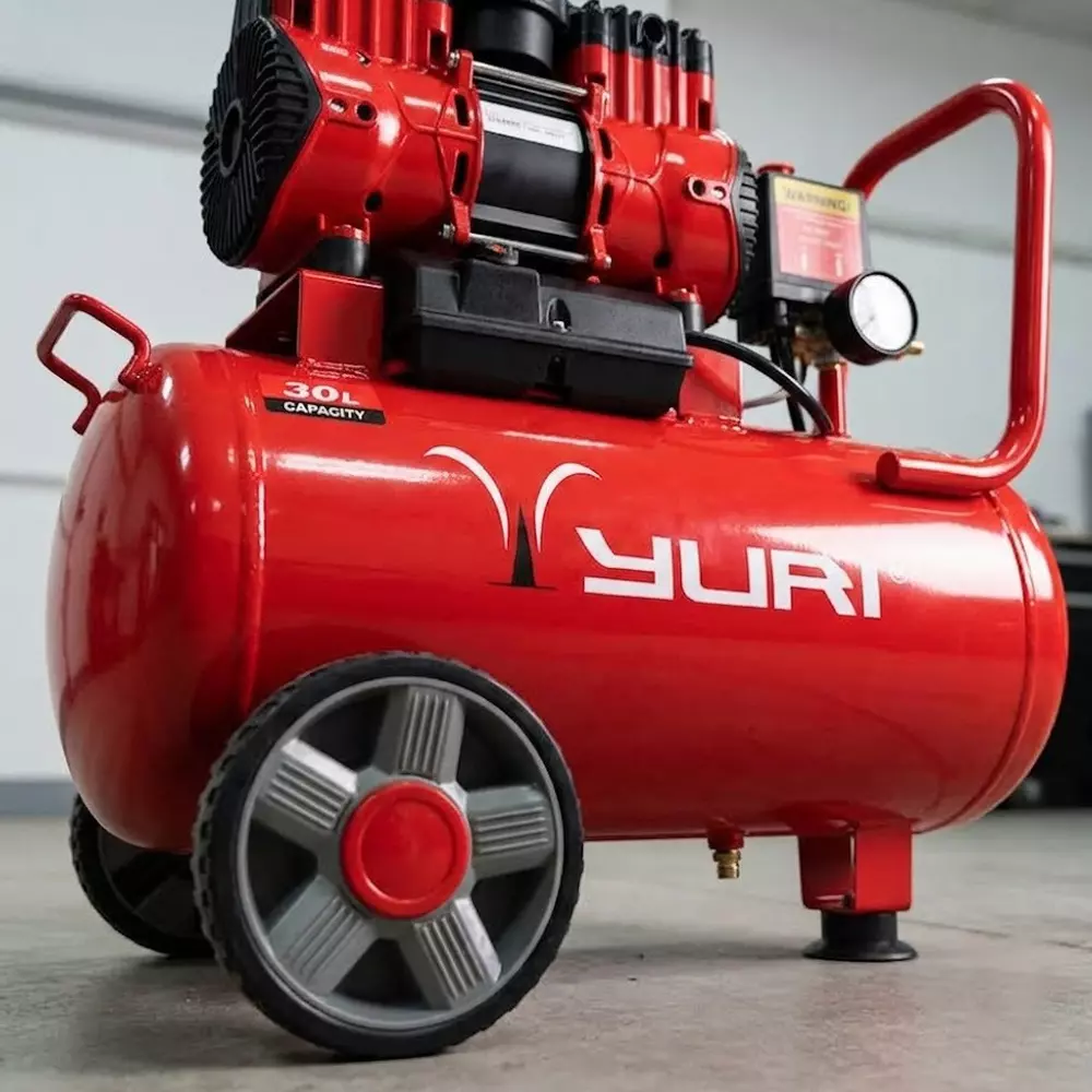 yuri-30-l-high-speed-oil-free-air-compressor-with-15-hp-power-rating-and-2850-rpm-speed-red-color-yr-of1177