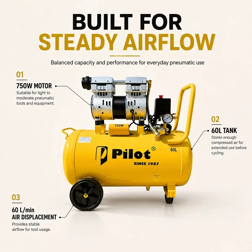 pilot-750-w-oil-free-air-compressor-with-copper-motor-60-lpm-air-displacement-and-60-l-tank-capacity-pl-of60c