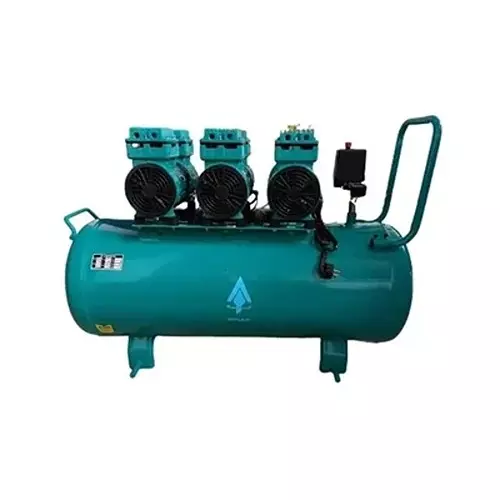 Spear Oil Free Air Compressor With Motor 7.5 HP Power Single Phase AC 8 bar 220 V 200 L Tank Capacity for Industrial Use