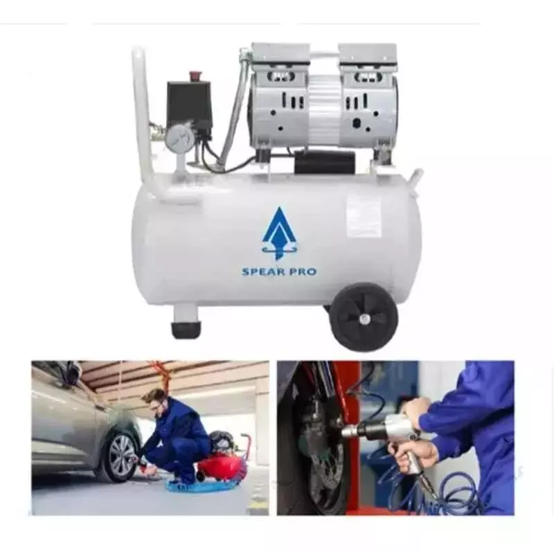 spear-1-hp-075-kw-8-l-capacity-oil-free-sound-less-copper-coil-air-compressor