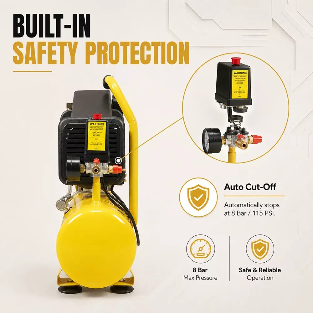 pilot-2-hp-oil-free-air-compressor-with-256-lpm-air-displacement-and-12-l-tank-capacity-pl-12