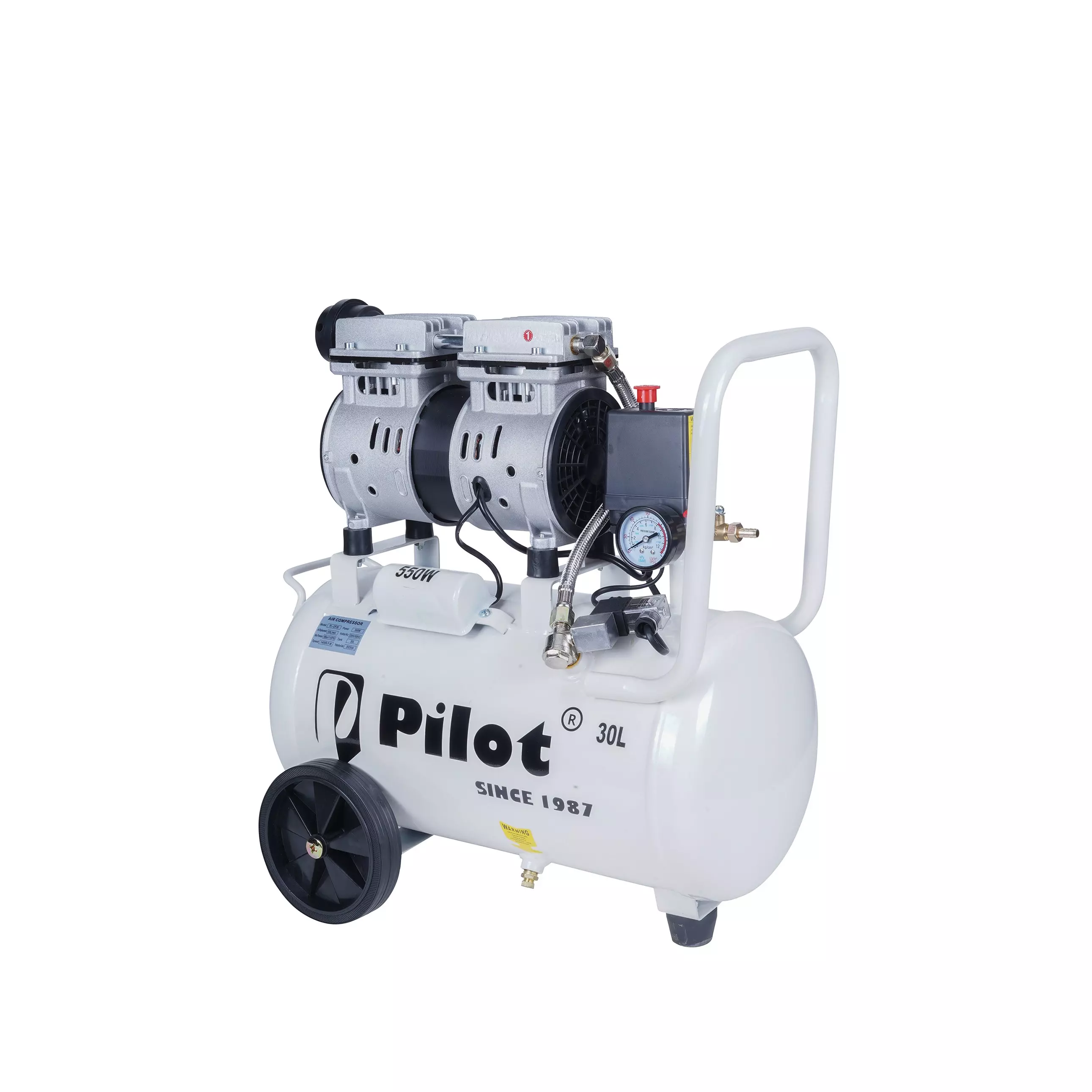 Pilot Oil-Free Silent Air Compressor 30 L 550 W, PL-OF30