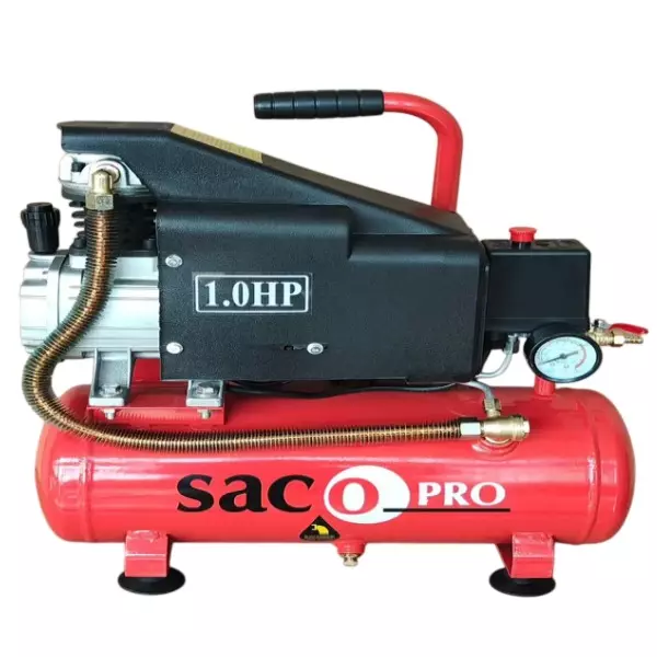 SACO PRO 1 HP Direct Drive Air Compressor 9 L Tank Capacity 100 L/min Air Flow Rate, SAM DD-9L