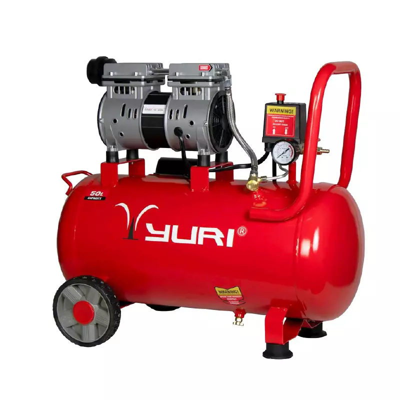 Yuri 50 L Oil Free Air Compressor with 1 HP Power Rating and 1440 RPM Speed, Red Color, YR-OF1176