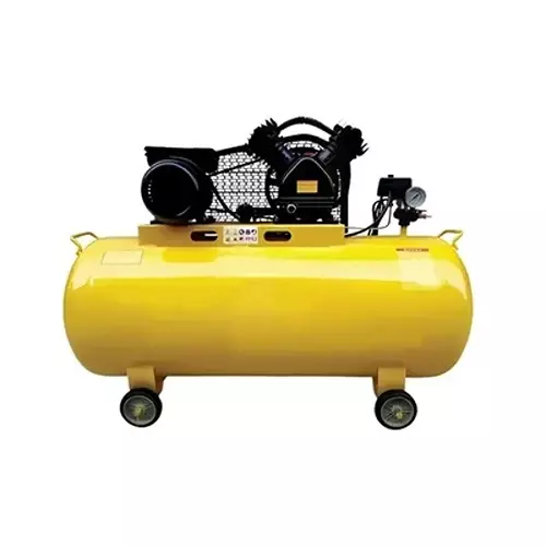 Spear Double Piston Air Compressor With Motor 3 HP Power Single Phase AC 12.5 bar 240 V 90 L Tank Capacity for Industrial Use
