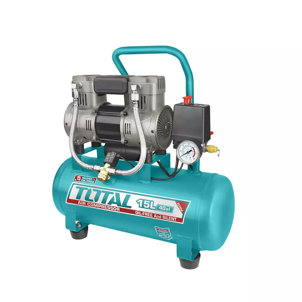 Total Air Compressor 1100 W (1.5 HP) Oil-Free 15 L Tank 8 Bar Pressure, TCS1110152