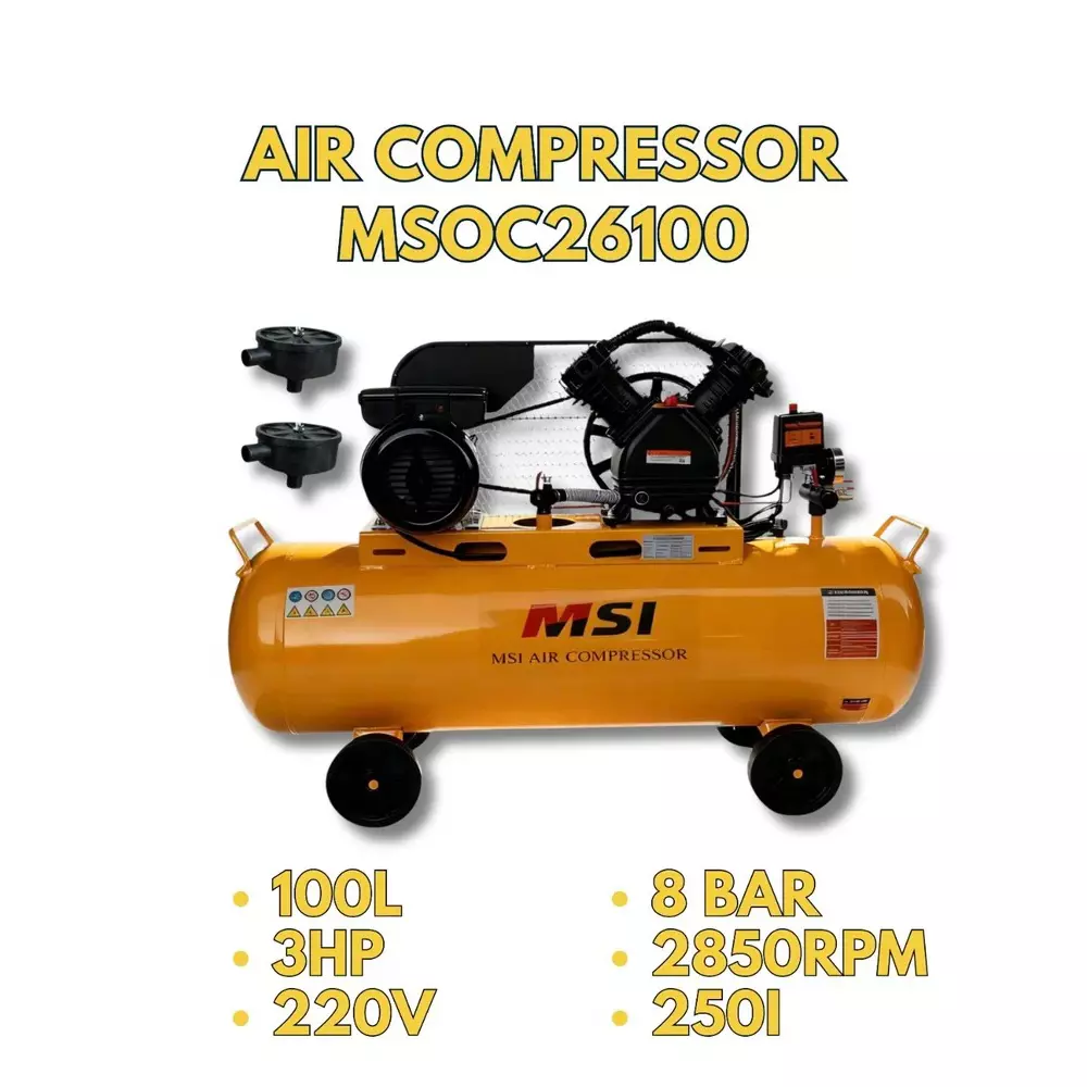 msi-3-hp-lubricated-air-compressor-100-l-tank-capacity-and-2850-rpm-speed-msoc26100