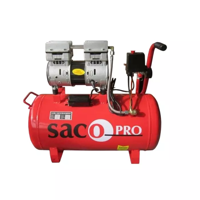 SACO PRO 550 W Oil Free Air Compressor 9 L Tank Capacity 110 L/min Air Flow Rate, SAM. OF 550-9L