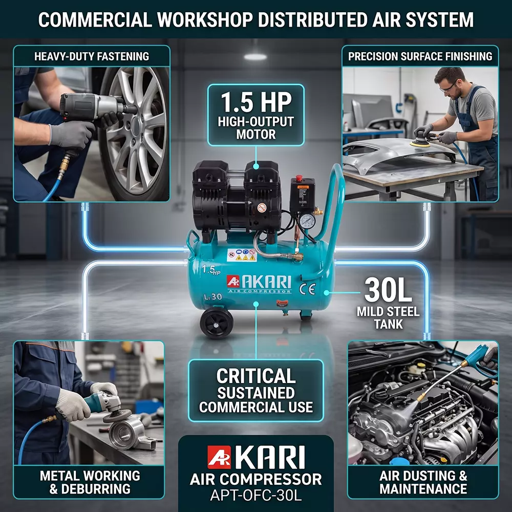 akari-15-hp-30-l-oil-free-air-compressor-apt-ofc-30l
