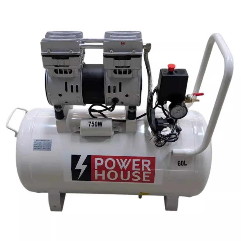 Powerhouse 750W 50L Oil-Free Air Compressor, Speed - 1400 RPM