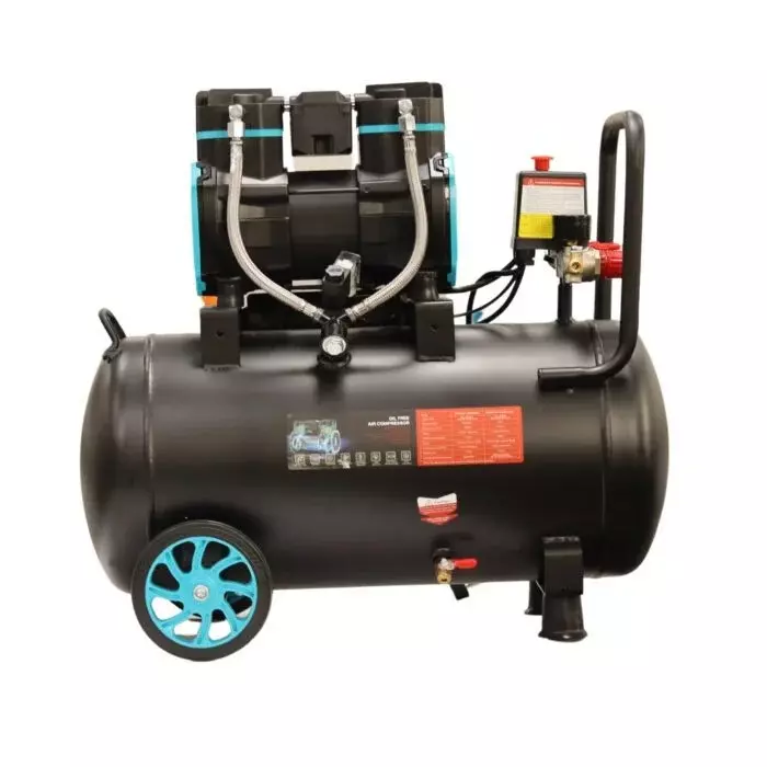 Elephant Oil Free & Noiseless Air Compressor 2 HP Power 50 L Tank 100% Aluminium Winding 95 L/min Air Flow, AC50DC-AL-IW-02