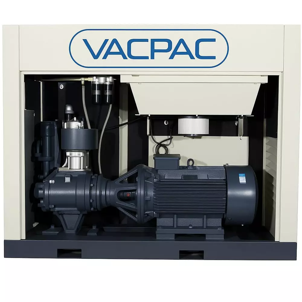 VAC PAC 10 HP Rotary Screw Air Compressor 190 L 7 Bar For Silent Industrial, ASR-10A