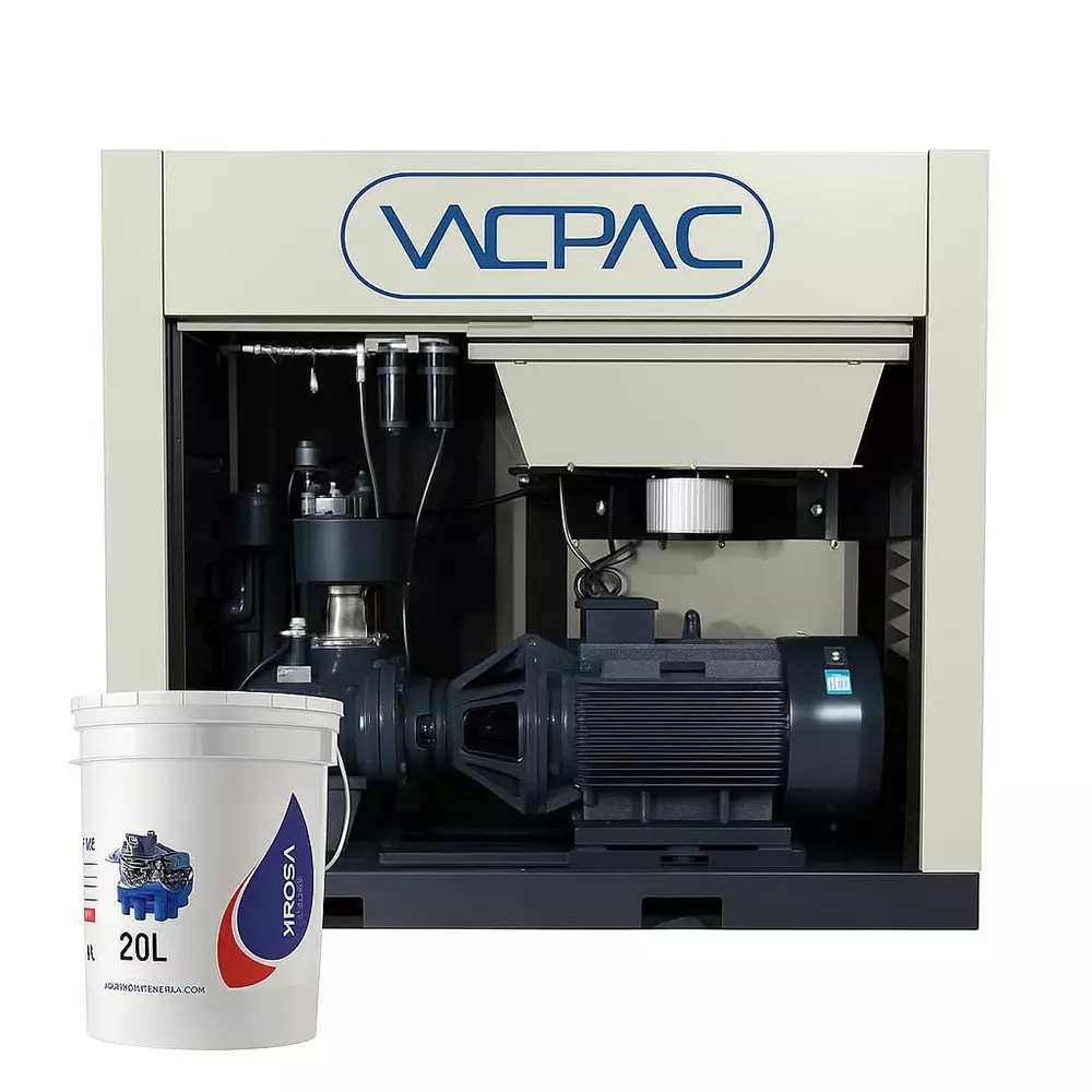 VAC PAC 10 HP Rotary Screw Air Compressor 190 L 7 Bar For Silent Industrial, ASR-10A
