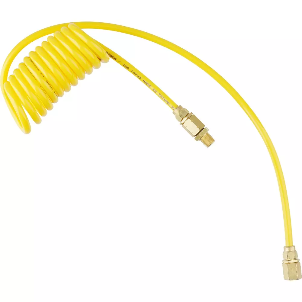 MonotaRO Air Coil Hose Tapped Type yellow 0.8 Mpa Max. Operating Pressure, M0508-025Y