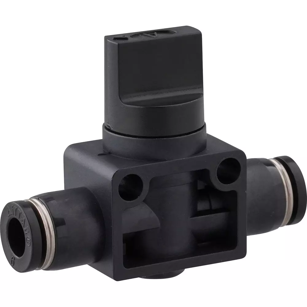 MonotaRO Hand Valve Union Straight 3-Way Valve for 6 mm Tube Outer Diameter, PHV6