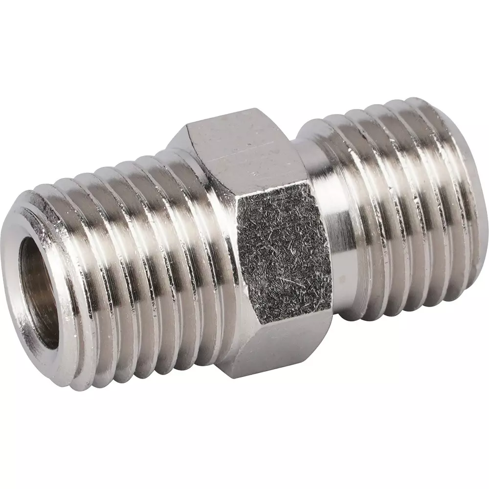 MonotaRO Single Nipple Taper G1/4xR1/4 Size, 32742823