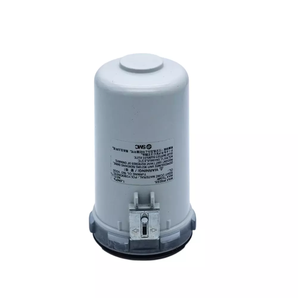 SMC Bowl Assembly Off-White Color Aluminium Alloy Body and Cylindrical Shape, C4SL-2-A