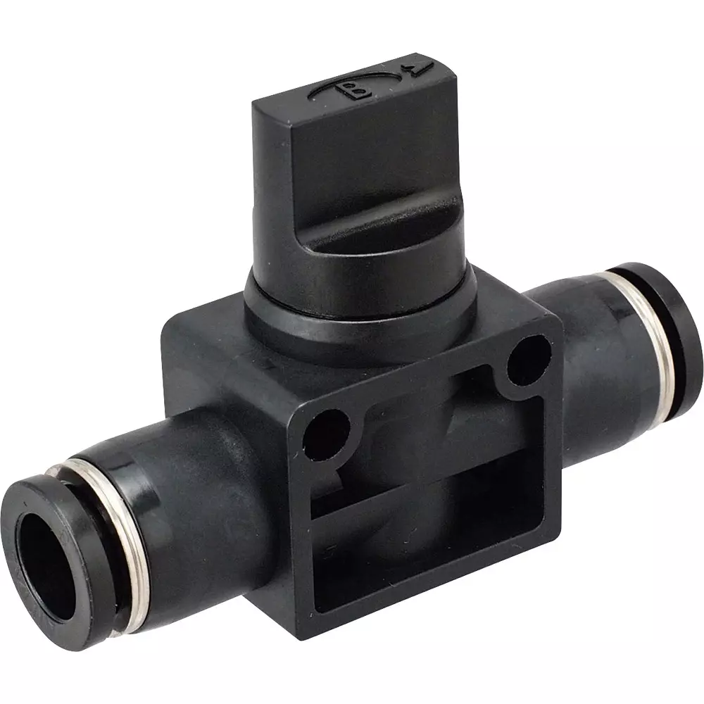 MonotaRO Hand Valve Union Straight 2-Way Valve for 8 mm Tube Outer Diameter, PHV8-2