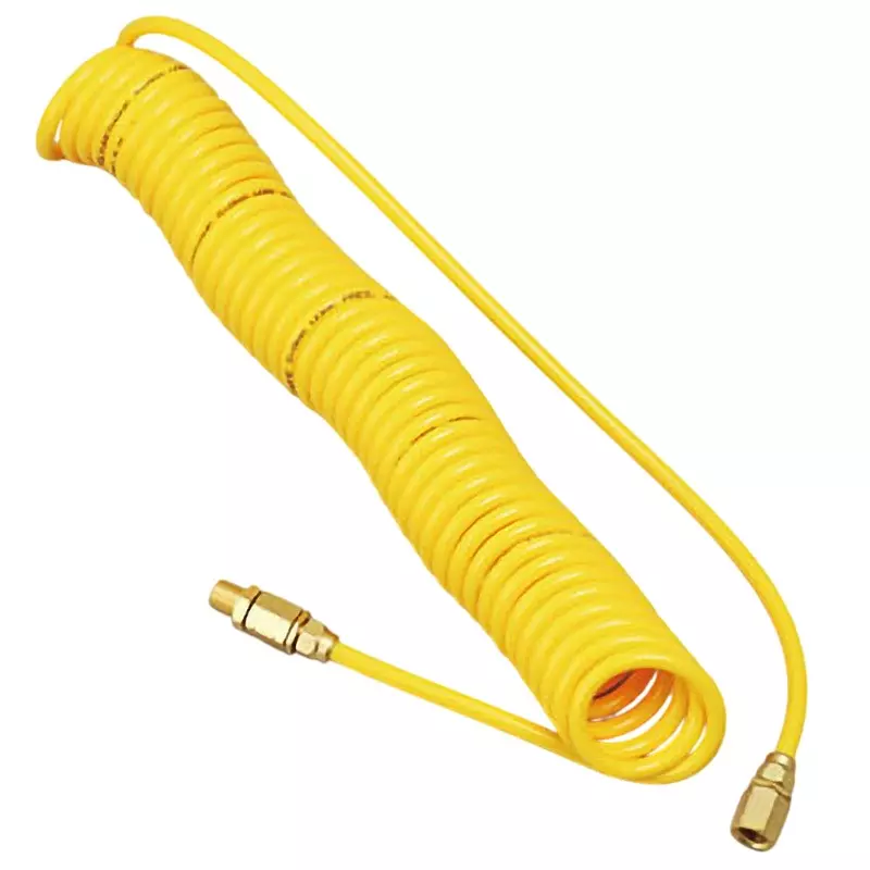 MonotaRO Air Coil Hose Tapped Type yellow 0.8 Mpa Max. Operating Pressure, M0508-075Y