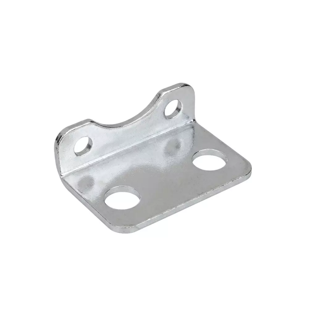 Airtac LB Type Mounting Accessory 50 mm Bore Size Metal Body Silver Color for Sai Series Cylinder (ISO 15552)