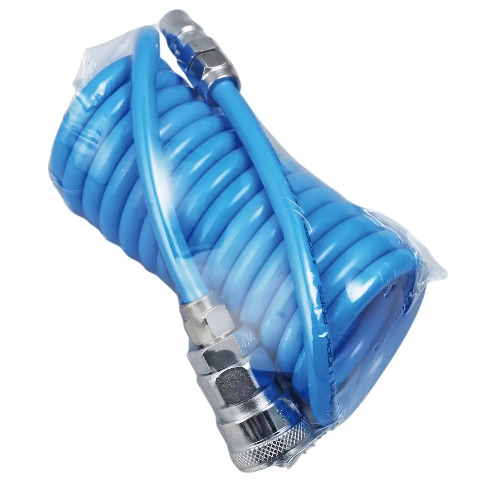MonotaRO Coiled Air Hose Blue 0.8 Mpa Max. Operating Pressure, 5x8x2.5