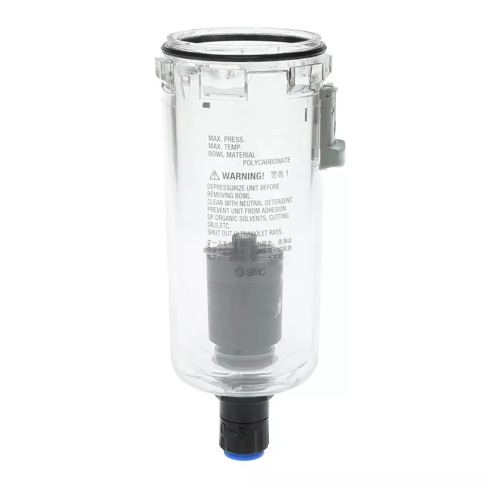 SMC Auto Drain AF Series Polycarbonate Plastic Body and 10 mm Port Size, AD48-A