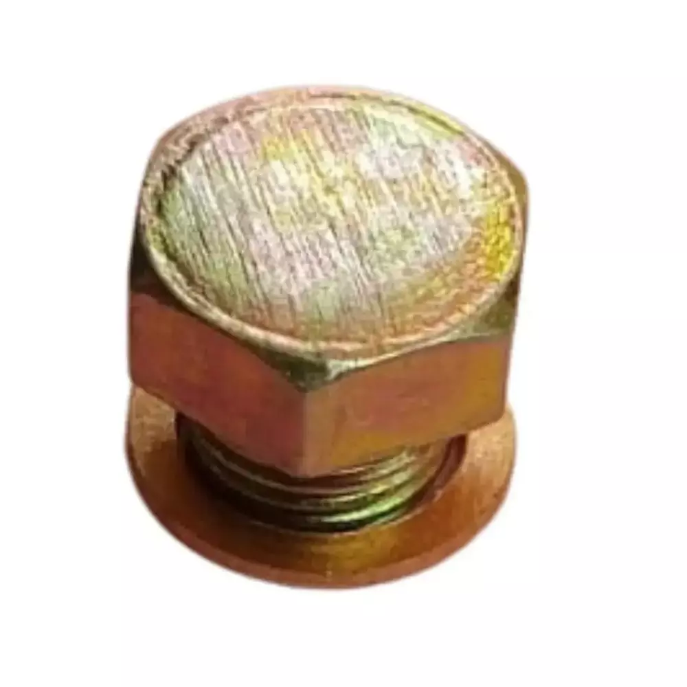 GENERIC Lubrication Plug Polished M10 Golden Brass for Industrial Use