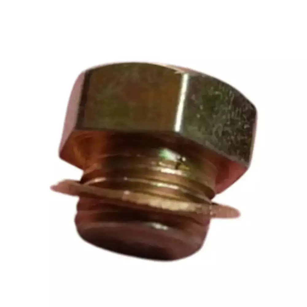 GENERIC Lubrication Plug Polished M10 Golden Brass for Industrial Use