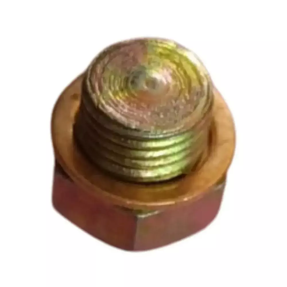 GENERIC Lubrication Plug Polished M10 Golden Brass for Industrial Use