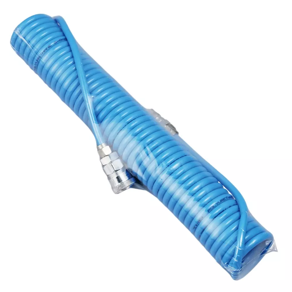 MonotaRO Coiled Air Hose Blue 0.8 Mpa Max. Operating Pressure, 5x8x7.5