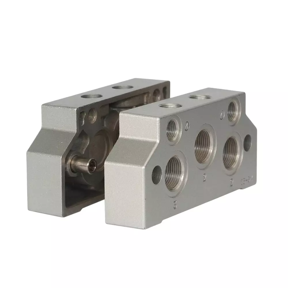 Airtac Subassembly of Plate Metal Body Silver Color for ESV300 Series Solenoid Valve, ESV303M