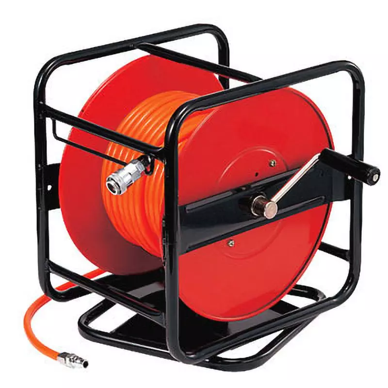 MonotaRO Air Drum With Hand Cranck 30M Hose mass 7 kg 330x355x255 cm, 3346506