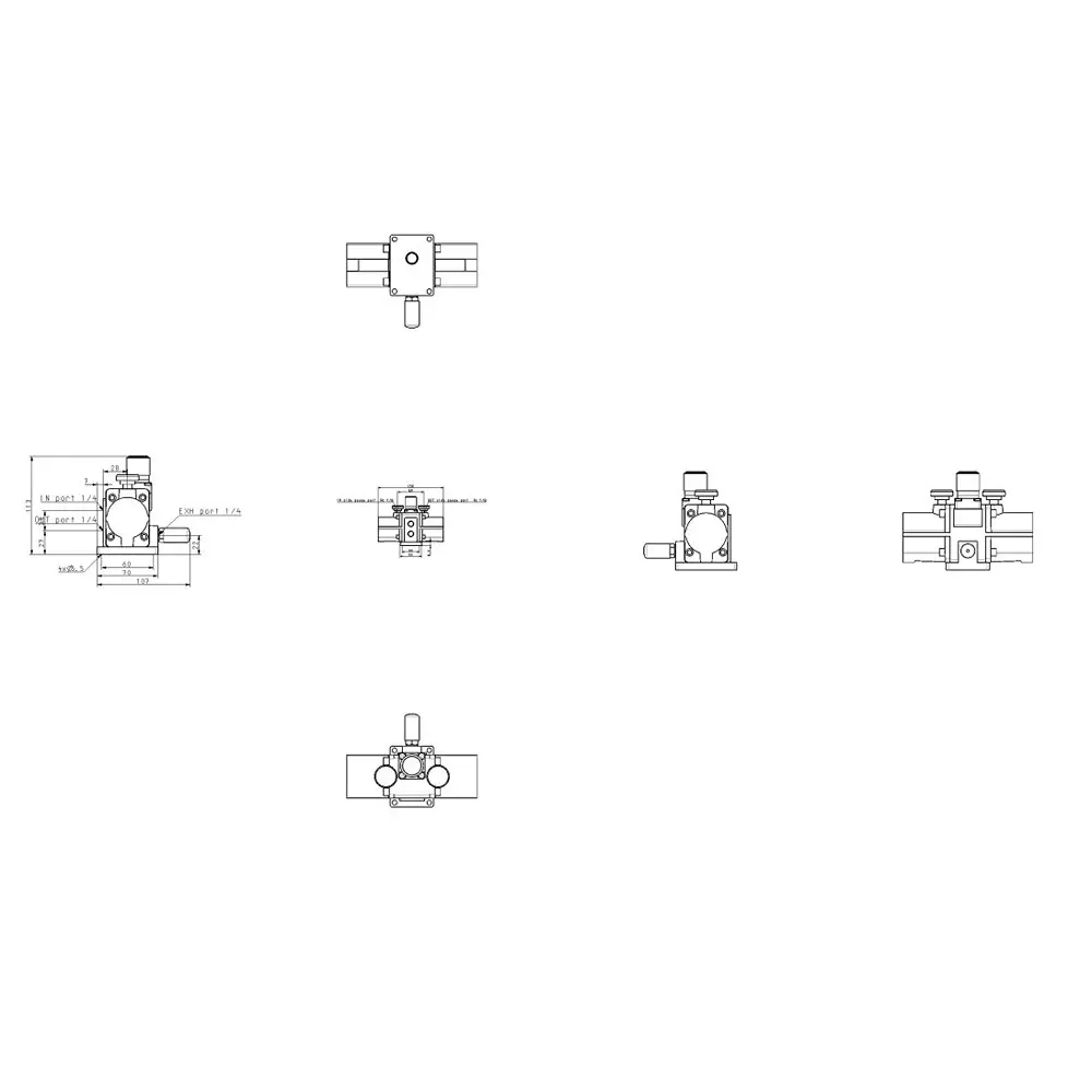 SMC Rc 6.35 mm (1/4 inch) Handle Operated Booster Regulator, VBA10A-02GN