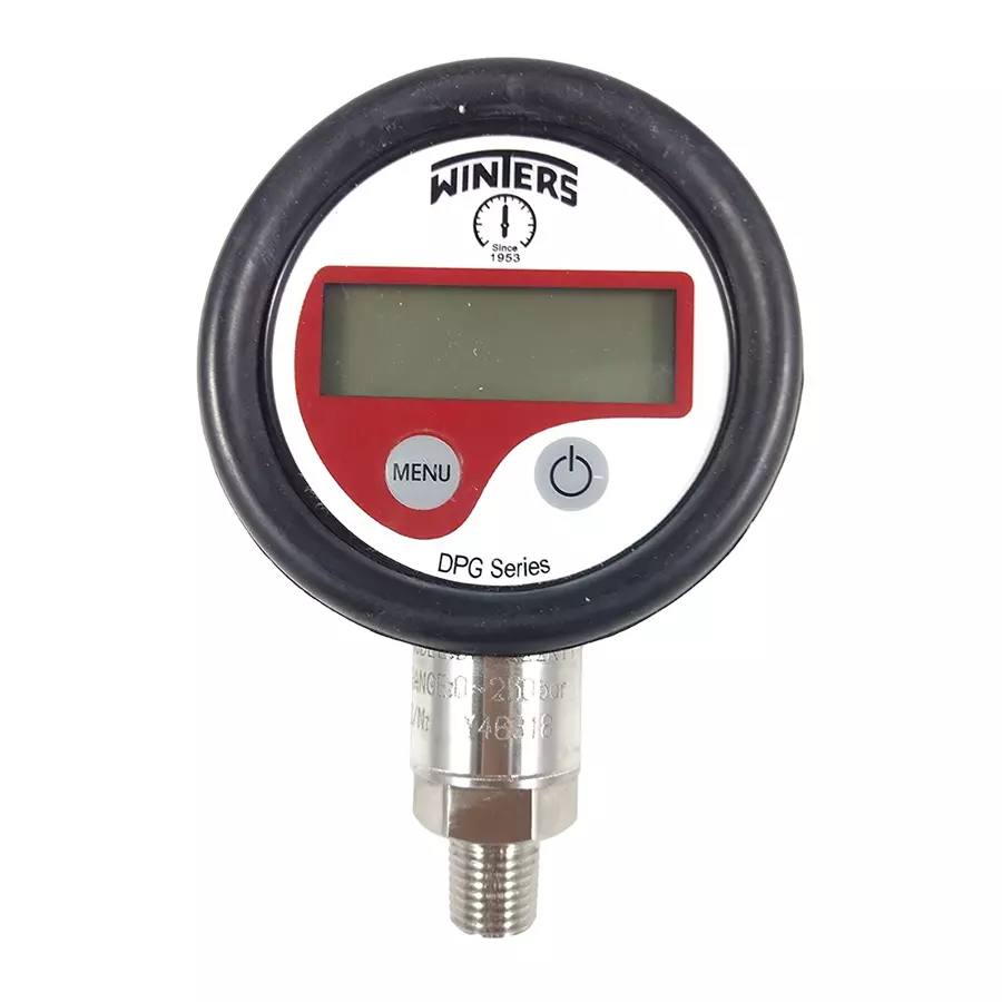 "Ji" Japsin Instrumentation 75 mm Digital Pressure Gauge, Range 1-25 bar, JI-WINTER-125